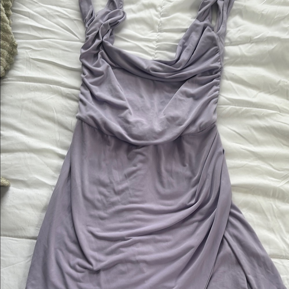 Tiger Mist Backless Dress in Lavender